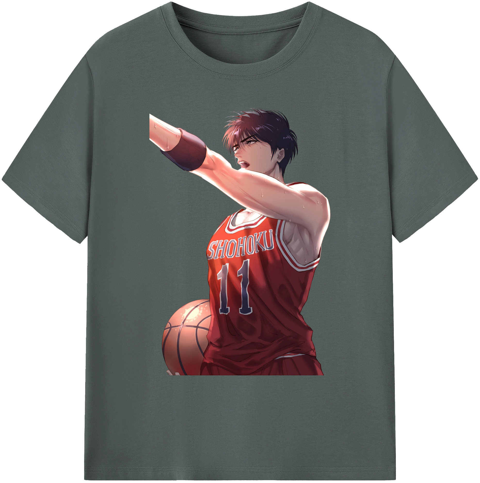 （画像用） SLAM DUNK／スラムダンク 綿100％ メンズ半袖Tシャツ｜肌触りやわらか＆通気性